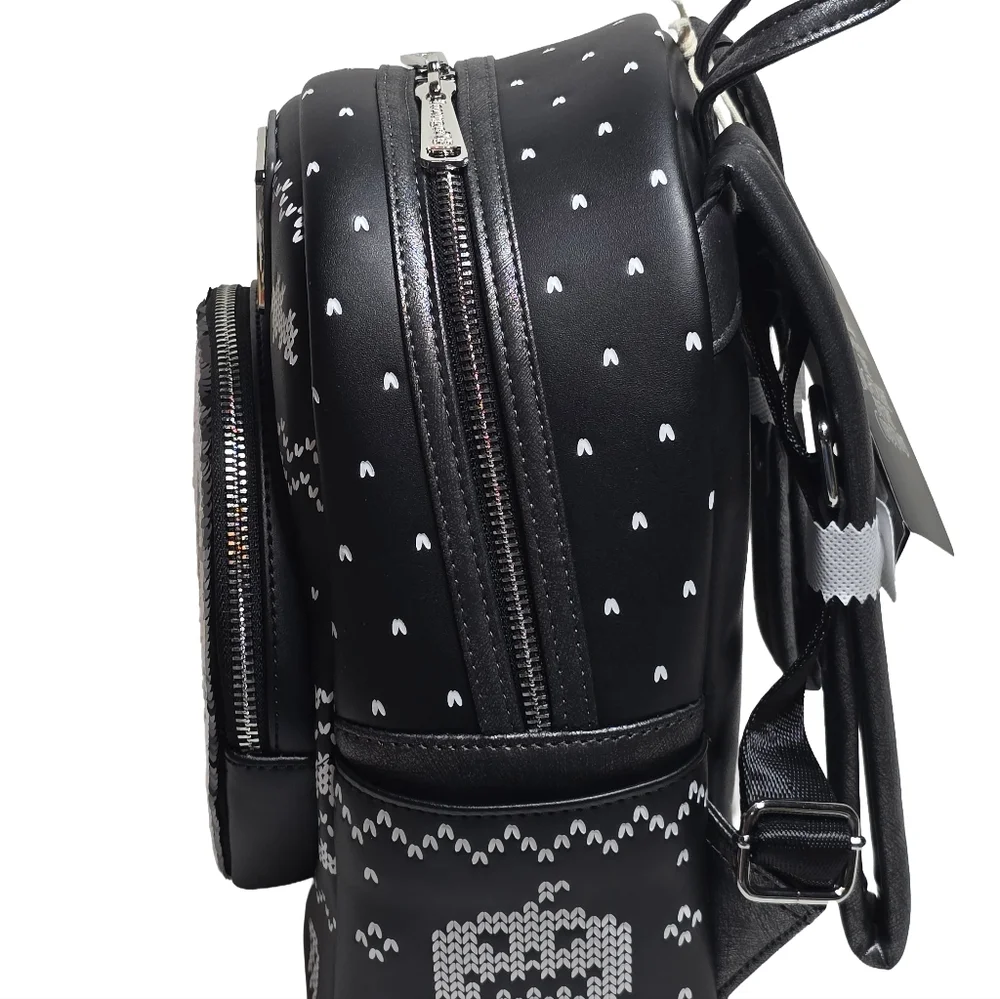 Loungefly NBC Jack Skellington Reversible Sequin Mini Backpack NWT